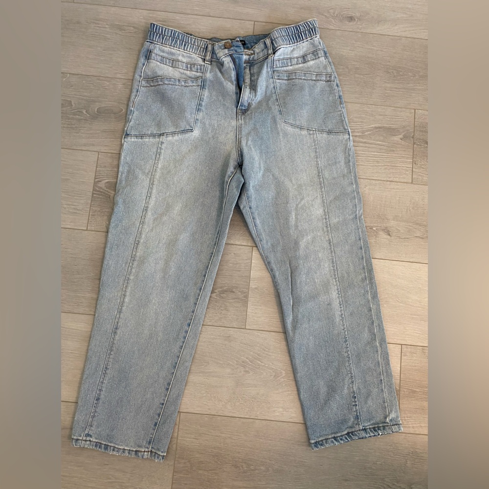 Sincerely Jules Blue Straight-Leg Jeans Timeless Style
